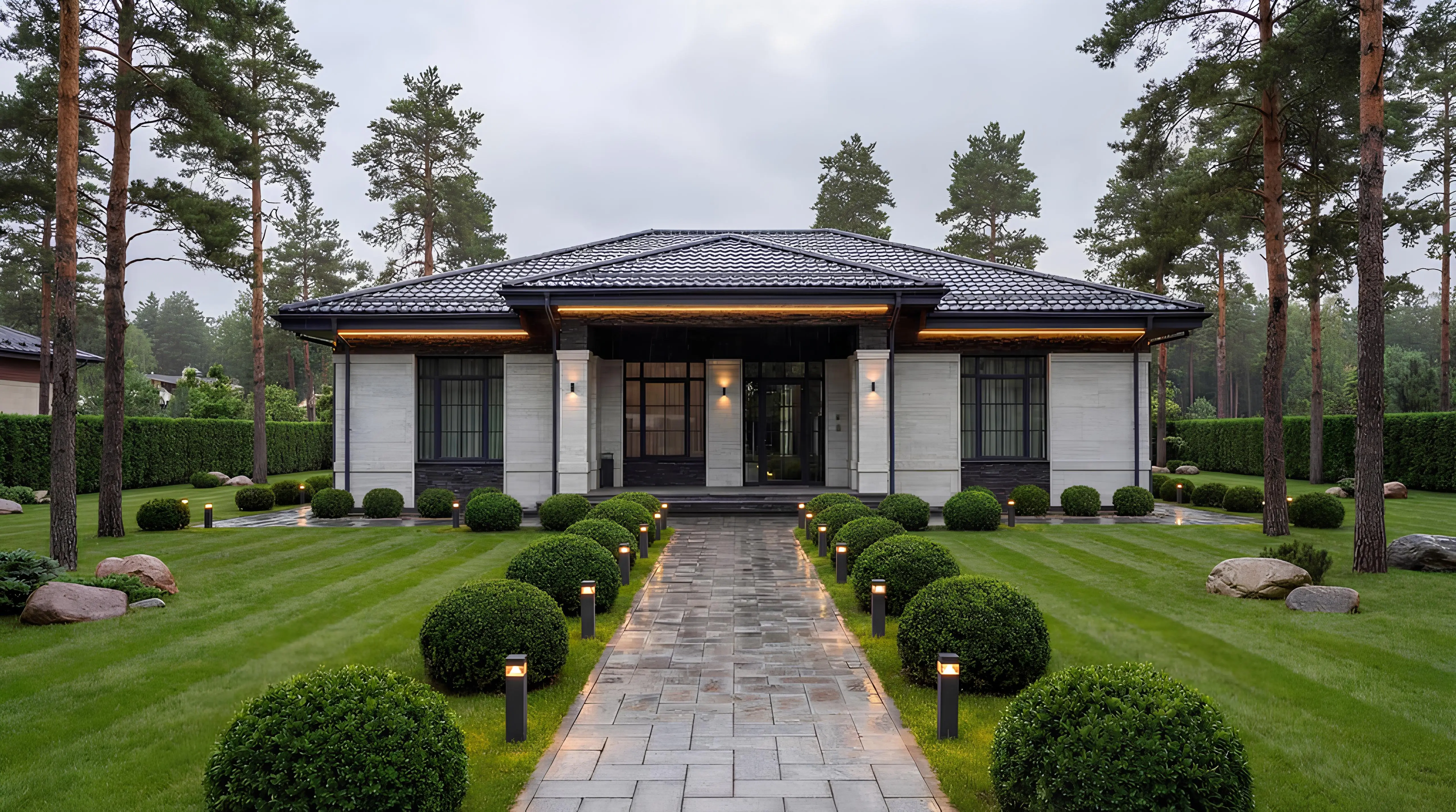 Дом из газобетонных блоков С-163 ГБ «Вилла»